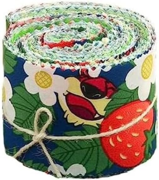 CraftsFabrics - 20 rollos de gelatina precortados de 2.36 x 39.37 pulgadas, 100 % algodón, para acolchar, álbumes de recortes, costura, artes y manualidades, patchwork, collage (verde)