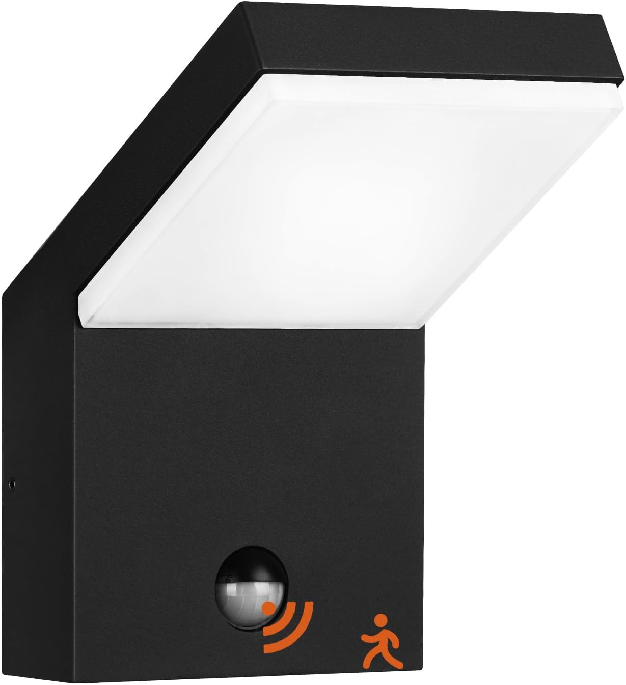 Motion Sensor Porch Light Outdoor Wall Mount Light Fixture White LED Wall Sconce IP54 Waterproof for Garage Front Door Patio House,3000K 18W 1800lm