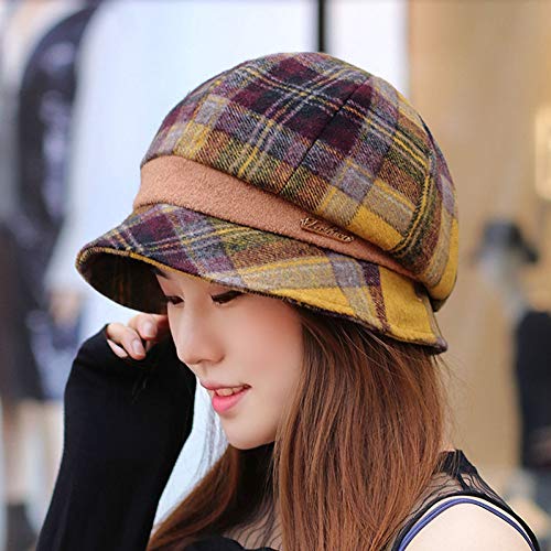 Chapeau octogonal jeune mère automne hiver bonnet tricoté grand bassin