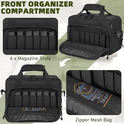 WELIDAY Tactical Pistol Range Bag