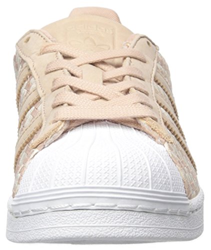 Image of adidas Originals Women's Superstar Sneaker, Dust Pearl /Linen /White, 11