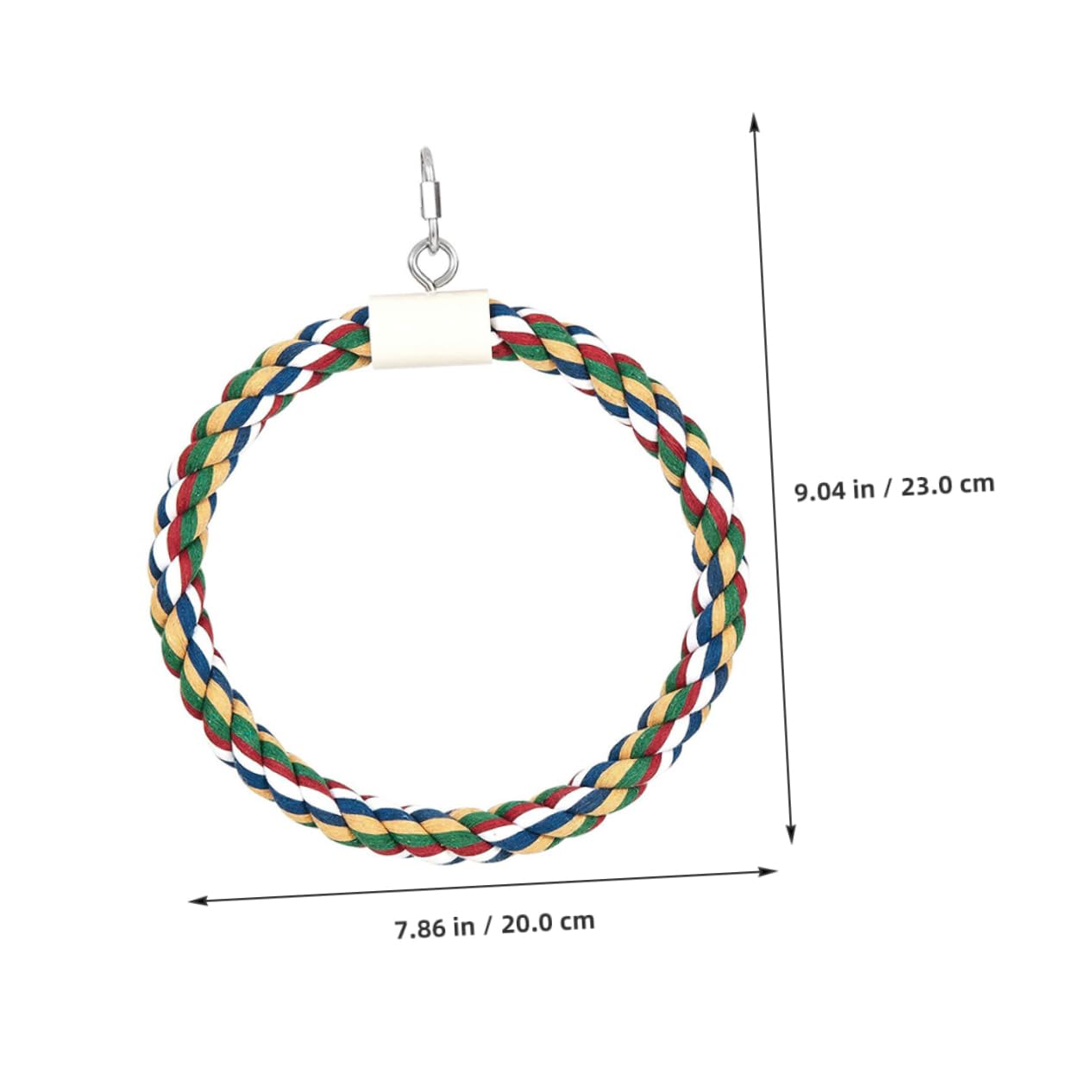 BESTonZON Creative Parrot Cotton Rope Hanging Swing for Birds Safe and Entertaining Chew for Cockatiels Parakeets and Parrots Bird Cage Accessory