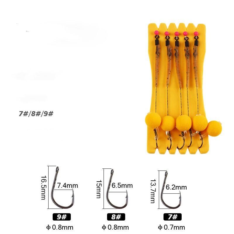 Set de 15 piezas para pesca de carpa con señuelo flotante miniatura 2
