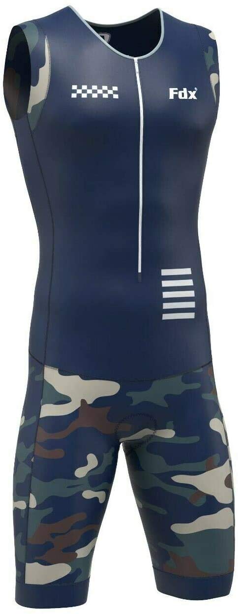 Fdx Triathlon Suit Mens Quick Dry Breathable Sleeveless Trisuit