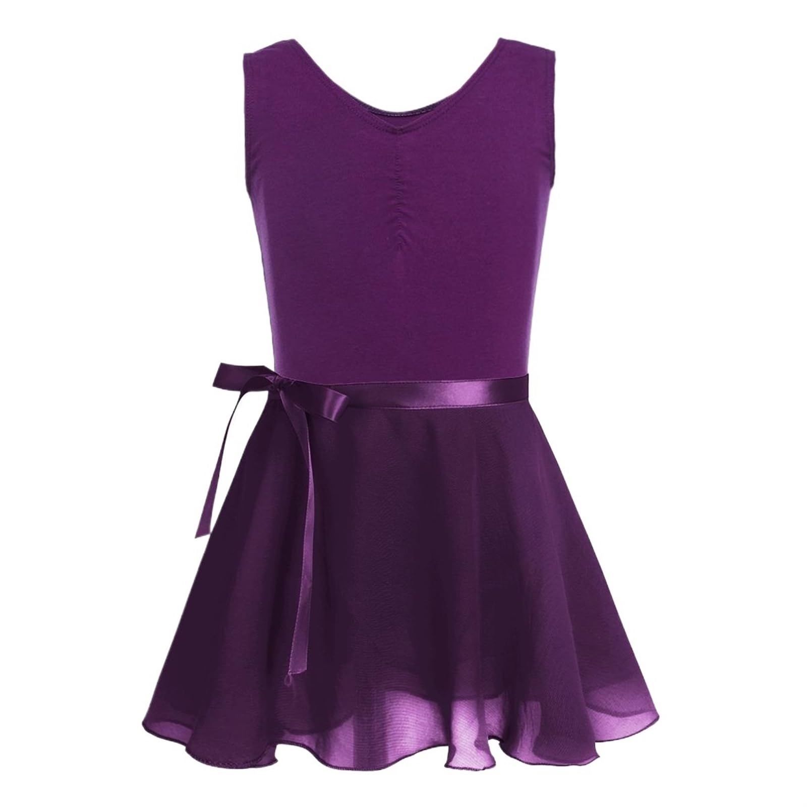 Conjunto de leotardo de ballet for niñas, tutú de bailarina, traje de entrenamiento for gimnasia, patinaje y falda de gasa atada Para las bailarinas