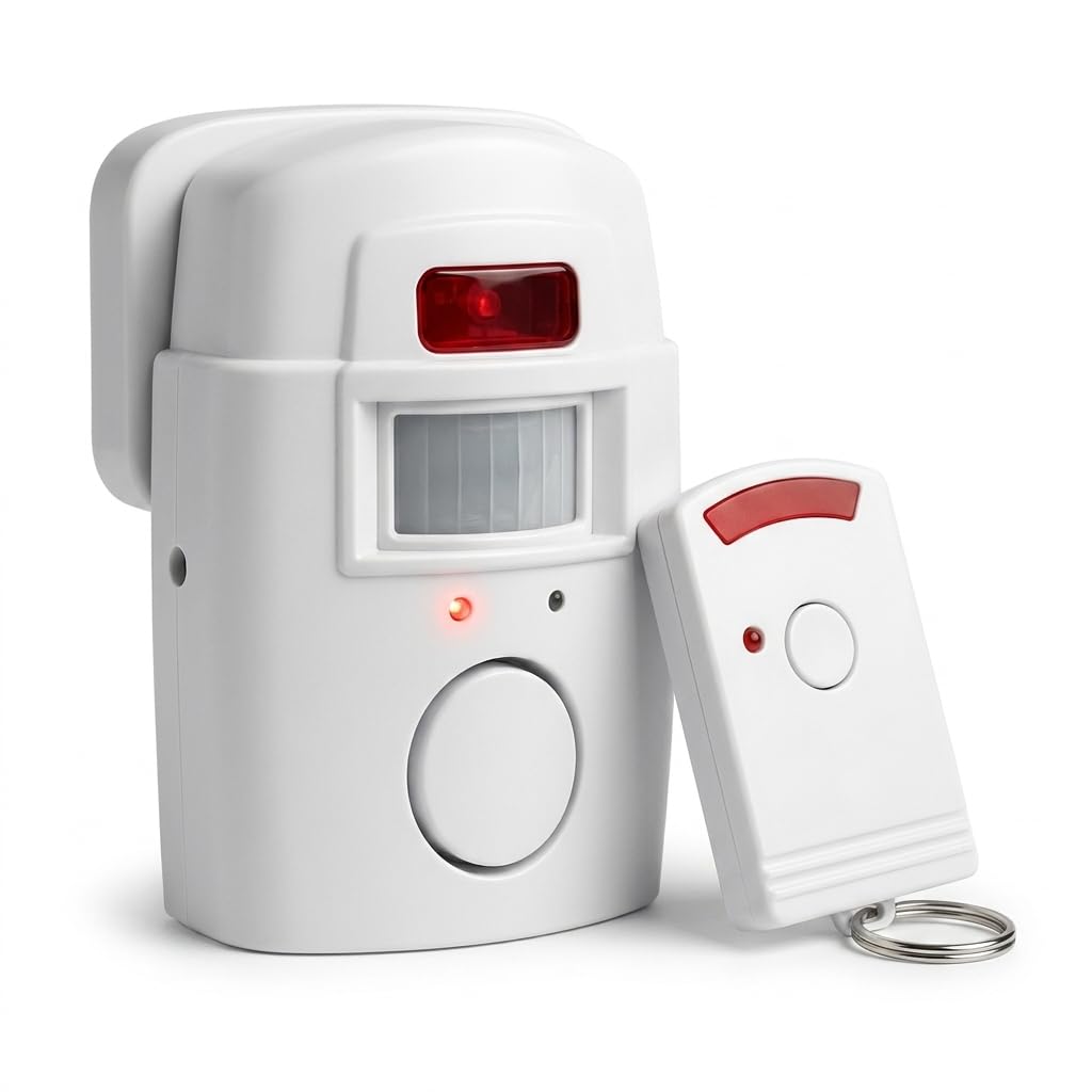 Kit Alarme Residencial Sem Fio com Sensor de Presença e Controle Remoto