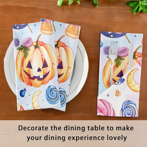 Servilletas de Tela Halloween Set x6 20x20 pulg miniatura 7