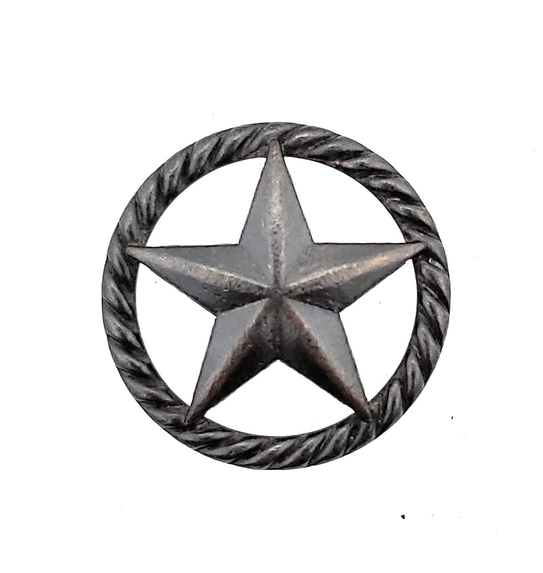 Set of 8 Western Star Cabinet Knobs Drawer Pulls