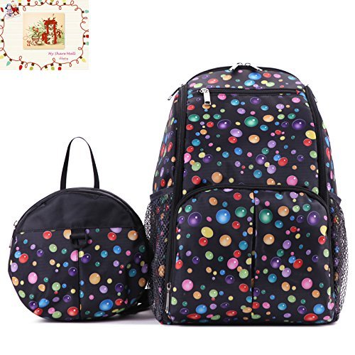 MSM 2 Sets Bag,Mummy Baby Diaper Changing Backpack + Kids Safety Harness,Anti-lost Backpack (Black)
