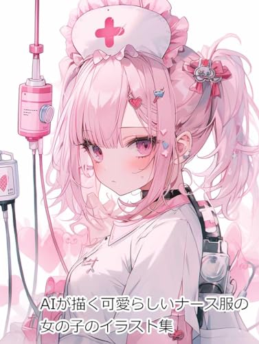 AIが描く可愛らしいナース服の女の子のイラスト集
