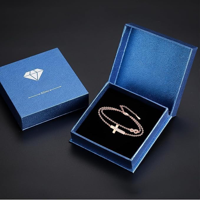 Cross Bracelet for Women 925 Sterling Silver Cross Infinity Bracelet Infinity Faith Jewelry Gifts for Women Mom - Image 7