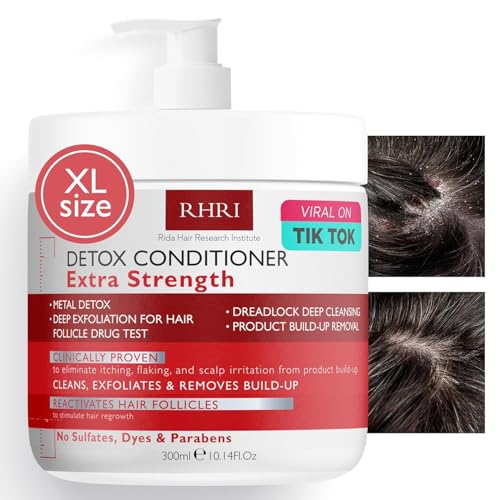 Detox Conditioner for Men and Women | Extra Strength and Deep Cleansing for Scalp & Hair | Metal Detox, Build-Up Removal & Hair Follicle Care | No Sulfates, Dyes or Parabens | 300ml