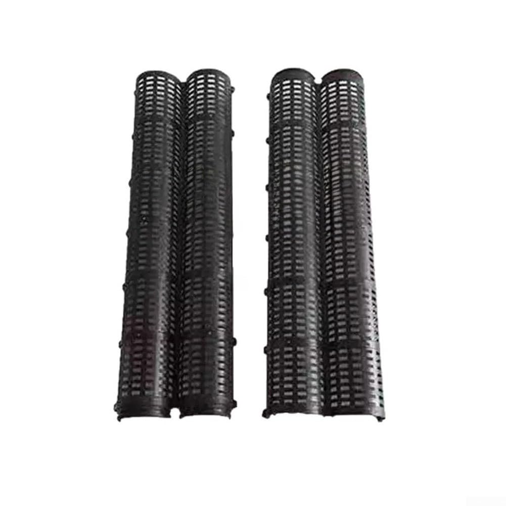 PureBowlic Thickened PVC Tree Trunk Protector Tube, Breathable for Water Permeable Guard for Plant Roots, Black 50x7cm Clip-On Shield Against Insects and Weather, 1 or 2 Pack(2 Pcs PVC Pipe)