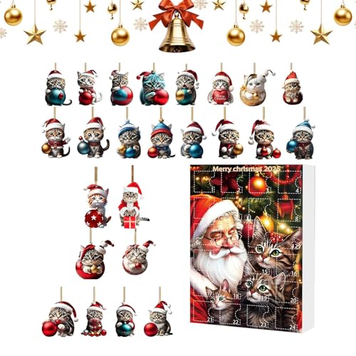 Christmas Pendant Calendar - 10.63x7.09in Festive Acrylic Countdown, Adorable Holiday Gift Box, Cute Ornament Display | Decorati