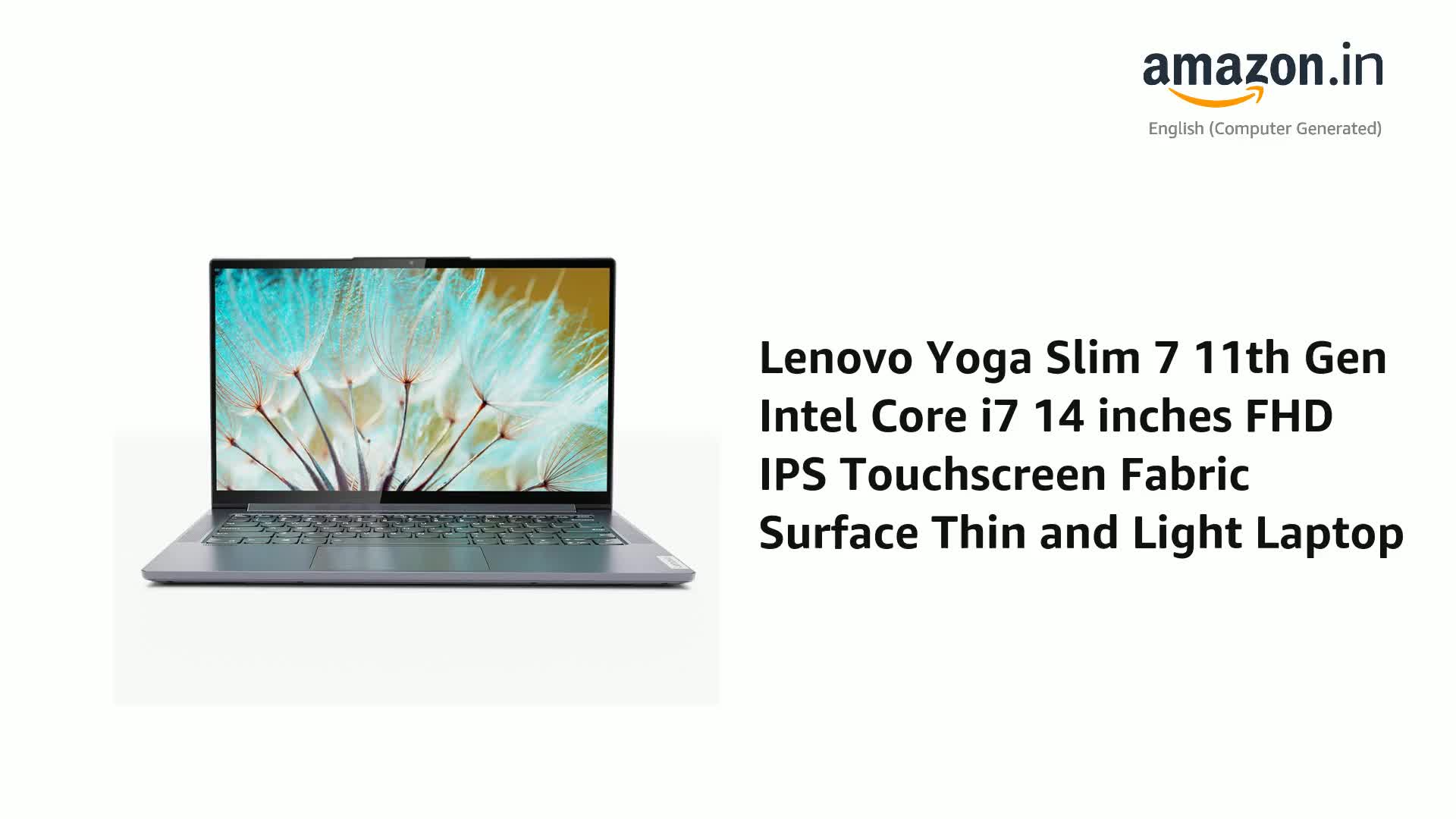 Lenovo Yoga Slim 7 11Th Gen Intel Core I7 14 Inches Fhd IPS