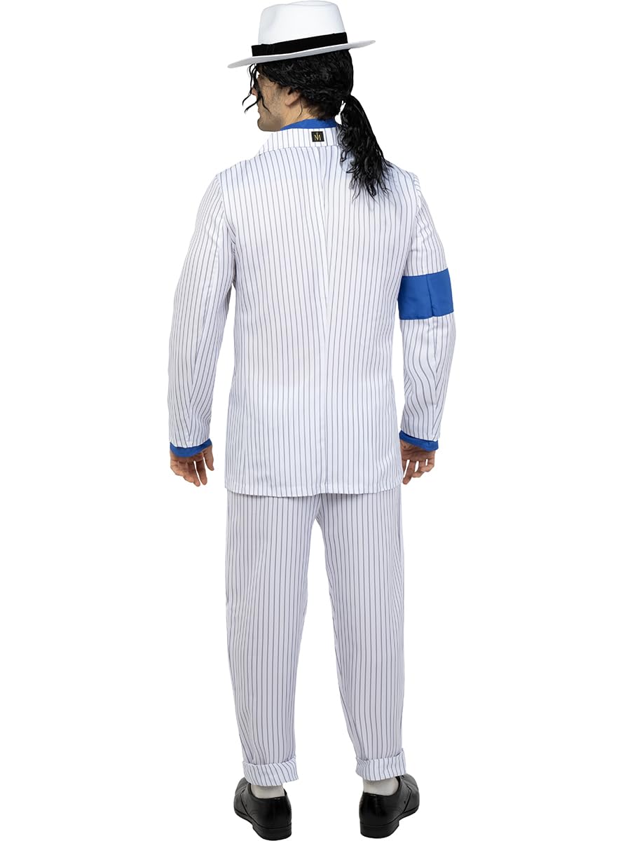 Funidelia | Disfraz de Michael Jackson smooth Criminal para hombre Música Pop & Grupos Musicales - Disfraz para adultos y divertidos accesorios para Fiestas, Carnaval y Halloween - Talla L - XL