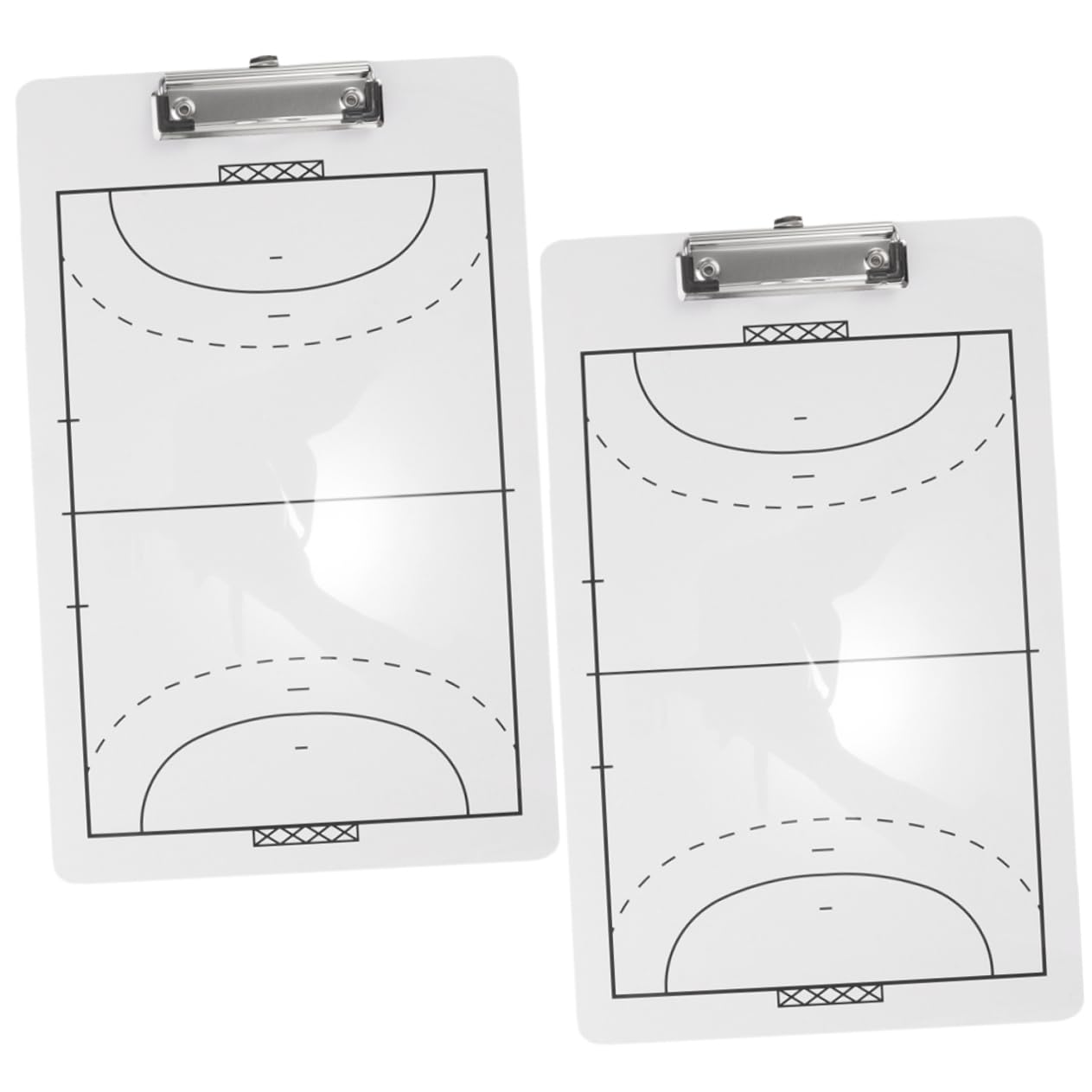 Tablero de Tácticas de Balonmano Portátil de Pvc, 2 Piezas