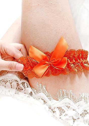 Image of Blue Garters for Bride Wedding Garter Set for Bride Bridal Garter Leg Thigh Blue