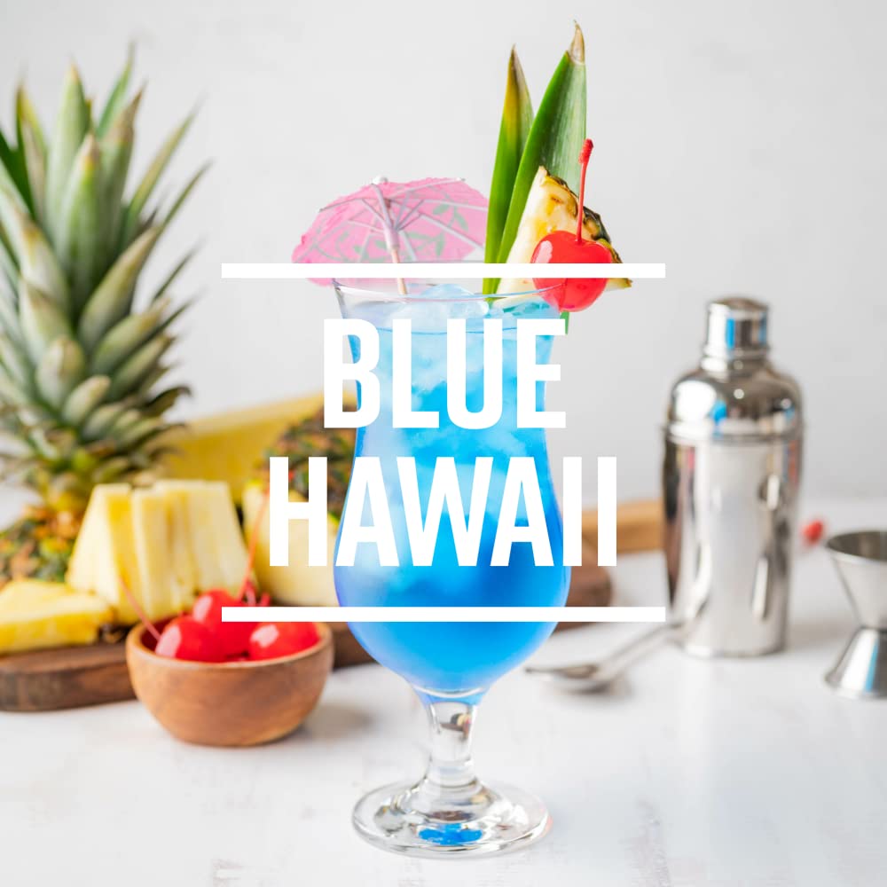 Tropical Sensations Blue Hawaii Granita Slushie Mix – 6 Bottles, 64 oz Each – Non-Alcoholic Frozen Drink Mix for Slush Machines – Bulk Case
