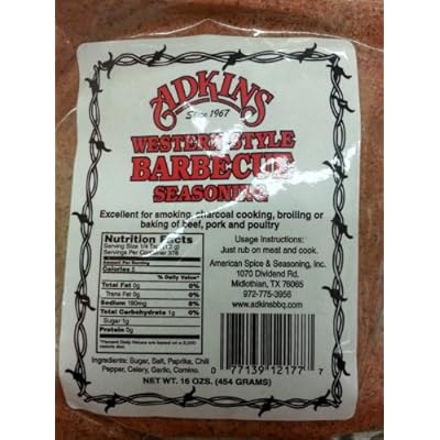 Pack of Adkins Western BBQ Seasoning 16 Oz Bags Bhutan Ubuy