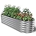 UNIGARDIA Hochbeet Metall 200x60x43 cm, 150x105x43 cm | 6-in-1 Hochbeete-Kit Silber | Hochbeete für Garten aus Premium Zn+Al+Mg Stahl | Rostfrei und 100% Formstabil, Einfacher Aufbau