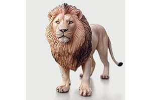 Hyper-Realistic Armored Lion Toy