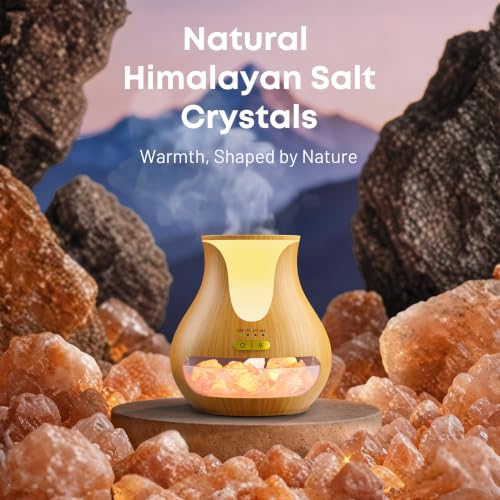 Essential Oil Diffuser for Home, 250ML Flame Diffuser with Himalayan Salt - image 7