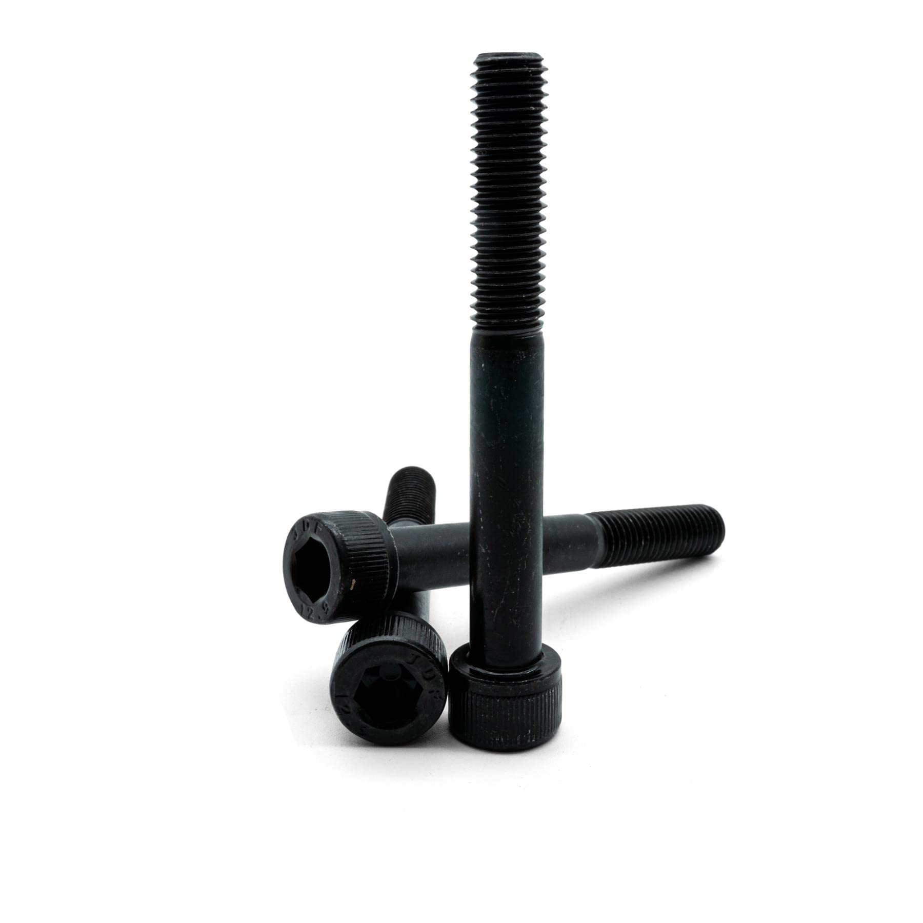 Hippo Hardware M5 (5mm X 55mm) Black Socket Cap Screws Self Colour 12.9 High Tensile Allen Bolt (Pack of 50)