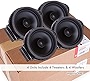 SOUMATRIX GHK1 Speaker Kit for Encore LaCrosse10+ Verano12+ Trax Malibu13-15 Sonic12+ Bolt Volt Front and Rear Door Drop-in Speaker Upgrade Set of 4