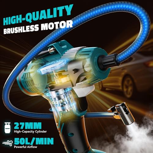 160PSI Cordless Tire Inflator Portable Air Compressor Compatible - image 5