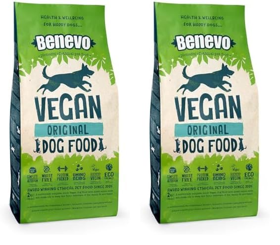 BenevoComplete Dry Dog Food Vegan (2kg) Hypoallergenic, Wheat Free & Non GM, For Large & Small Breeds, With Essential Fatty Acids, Taurine, And L-carnitine, Approved By PETA & Vegan Society UK