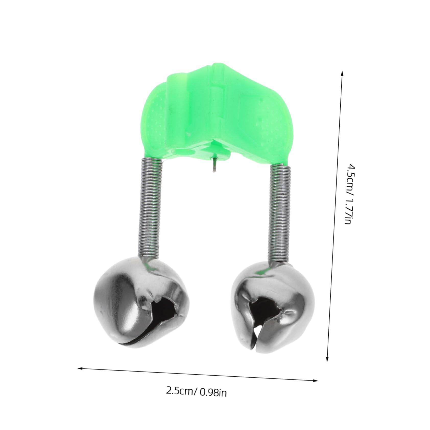 Gogogmee 46Pcs Fishing Bell Clips Design for Outdoor Fishing Rod High Sensitivity Alarming Bells Lightweight Fishing Gear for Night Fishing Alerts and
