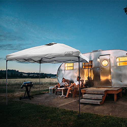 Kampkeeper 10X10 Pop Up Canopy Tent Top Replacement Cover Roof With Air Vent, Polyester Uv 30 Waterproof For Outdoor Garden Patio Pavilion Sun Shade(Top Only) (Light Blue) #TOP6