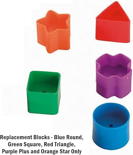 Miniatura 3 de Mattel Piezas de repuesto para los primeros bloques de Fisher-Price Baby - K7167 y L4804  Bloques de repuesto  Redondo Azul, Cuadrado Verde,