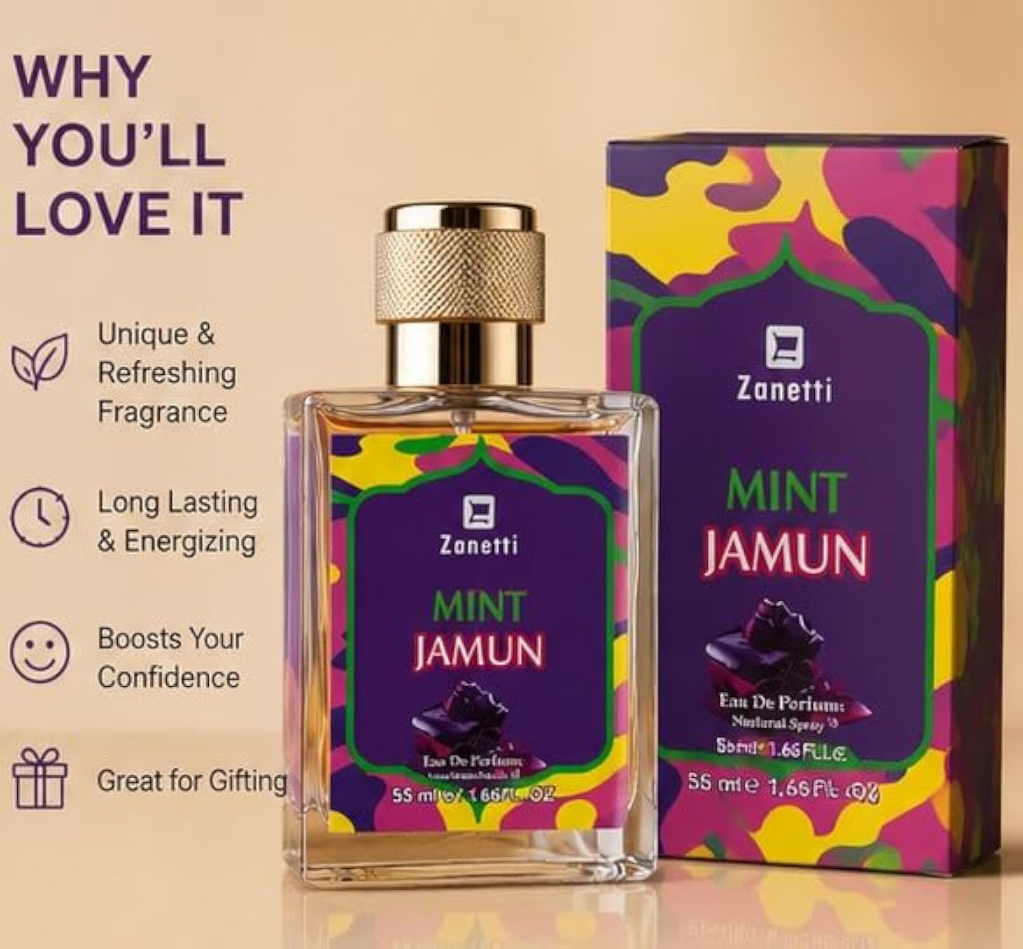 Mint Jamun Eau De Parfum, Refreshing Scent