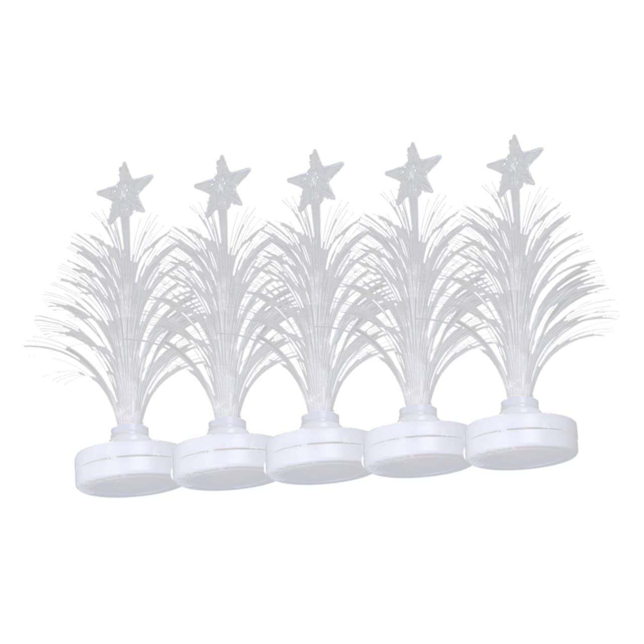 Veemoon Assorted Pattern Led Fiber Optic Lights Christmas Tree Desk Lamp Romantic and Warm Night Light for Home Decor