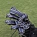 Craftsman Golf Blue Strips Large Square Mallet Putter Cover for Taylormade Spider Tour etc.