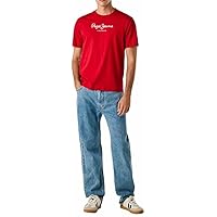 PEPE JEANS Eggo N T-Shirt, Rosso (Rugby Red)