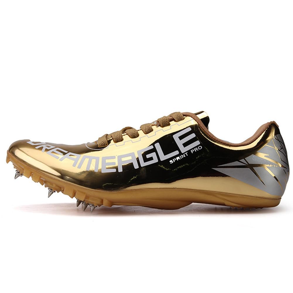 Zapatillas de Atletismo Hombre con 7 Clavos, Zapatos De Carreras Transpirable Antideslizante, Zapatos Salto Largo Training