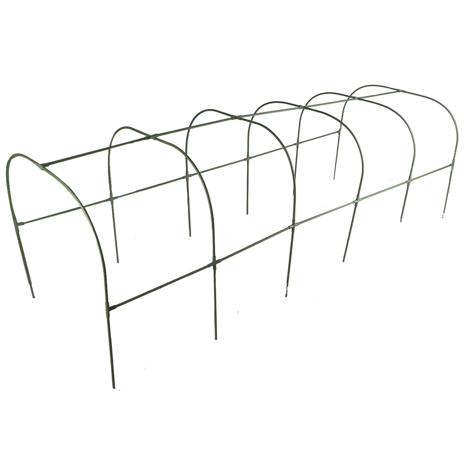 Jiawu Odporna na Mróz Mini Szklarnia Ogrodnicza 100x250 Cm, Odporna na Deszcz Mini Szklarnia Zewnętrzna z wytrzymałą ramą ze Stali Malowanej Proszkowo, Wzmocniona Osłona z Folii PVC, Zamknięcie