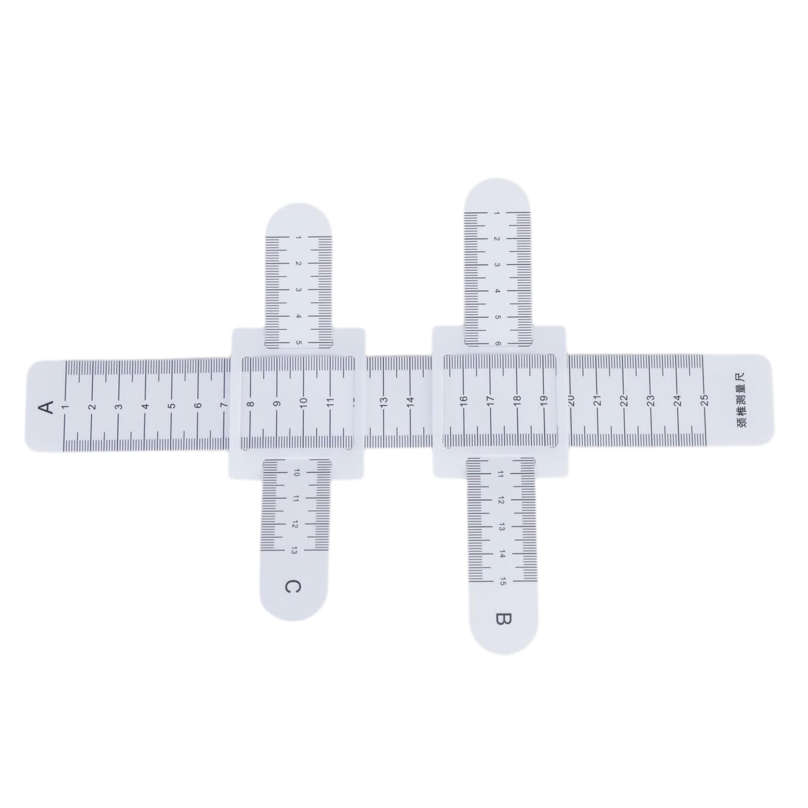 Flexible Cervical Width Measurement Ruler Lightweight Thin Scoliometers for Scoliosis Evaluations At Home Cervical Width Measurement Gauge