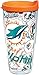 Tervis 1238889 Nfl Miami Dolphins All Over Tumbler With Lid, 24 oz, Clear
