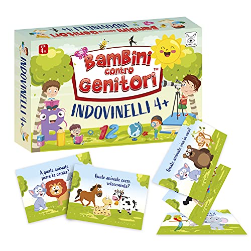 Spiel für Kinder 4+ Quiz Kartenspiel für Familien Pädagogische Spiele für Kinder | Kinder gegen Eltern Rätsel 4+ | – Bild 5