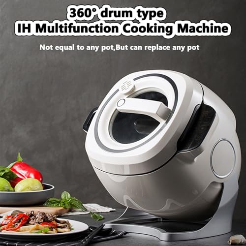 Automatische Kochmaschine, kommerzielle Küchenmaschine, 6 l intelligente Kochmaschine mit 360 ° -Drehung und 3D-Rundum-Erhitzung, Trommel-Küchenmaschine mit intelligentem Touchscreen 10 Automatische Kochmaschine, kommerzielle Küchenmaschine, 6 l intelligente Kochmaschine mit 360 ° -Drehung und 3D-Rundum-Erhitzung, Trommel-Küchenmaschine mit intelligentem Touchscreen