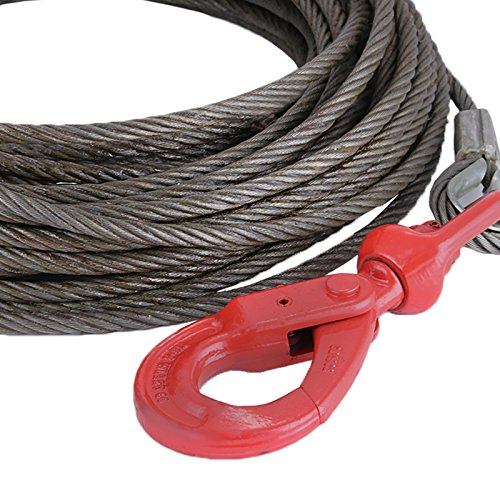 VEVOR Winch Cable Replacement 3/8"x 100' Wire Rope 4400lbs for Tow