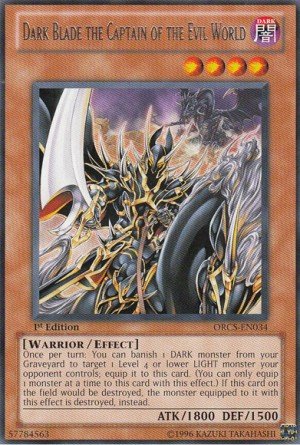 Amazon.com: YuGiOh Zexal Order Of Chaos Single Card Dark Blade the