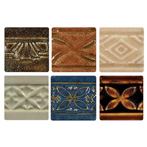 Amaco 39183K Potter's Choice Glaze Class Pack 5, Assorted Colors, 6 Pints