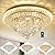 Miuyhji Large LED Crystal Raindrop Ceiling Light,Rose Gold, 24" Elegant Semi Flush Mount Chandelier Light Fixture with Remote Control for Living Room Kitchen Bedroom Hallway Entryway Foyer(Dimmable)
