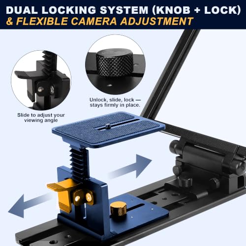 Image of 12 inch Portable Teleprompter for Tablet & DSLR Camera with APP Remote