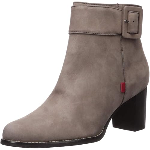 Marc Joseph New York Women's Leather Luxury Ankle Boot with Buckle Detail